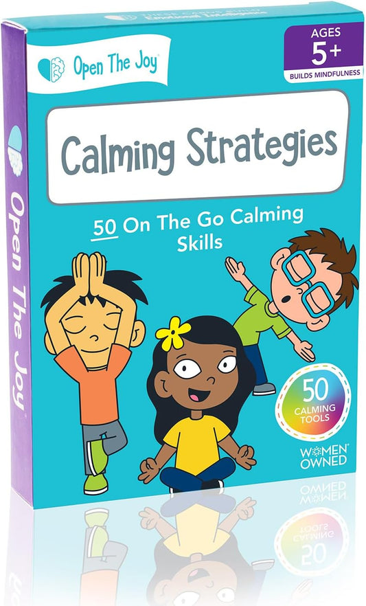 Calming Strategies Cards for Kids - Mindfulness Activities, Stress Relief Techniques, and Emotional Regulation Tools - Ages 4 and Up