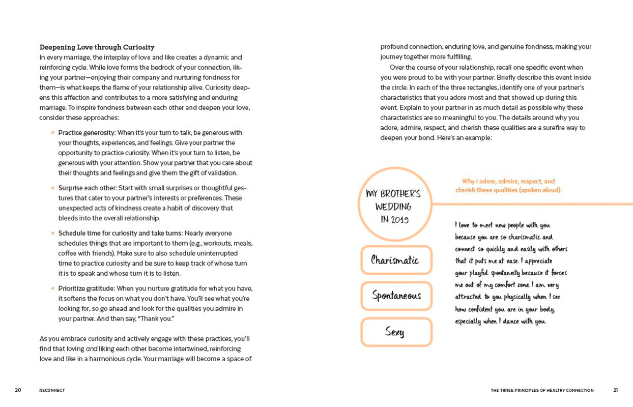 Reconnect: a Marriage Counseling Workbook: Guided Conversations & Exercises for a Long-Lasting Relationship