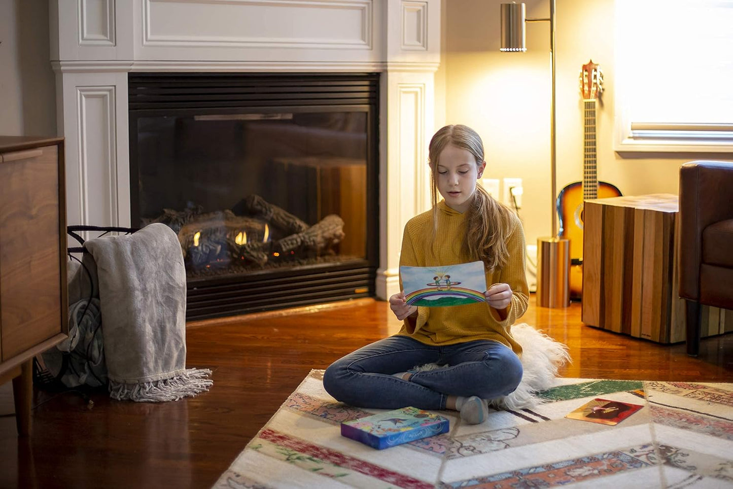 Meditation Cards for Kids - Award-Winning Mindfulness Kit of XL Cards with Calming Guided Meditations for Empowerment, Focus and Relaxation. Great for Parents, Teachers and Therapists.