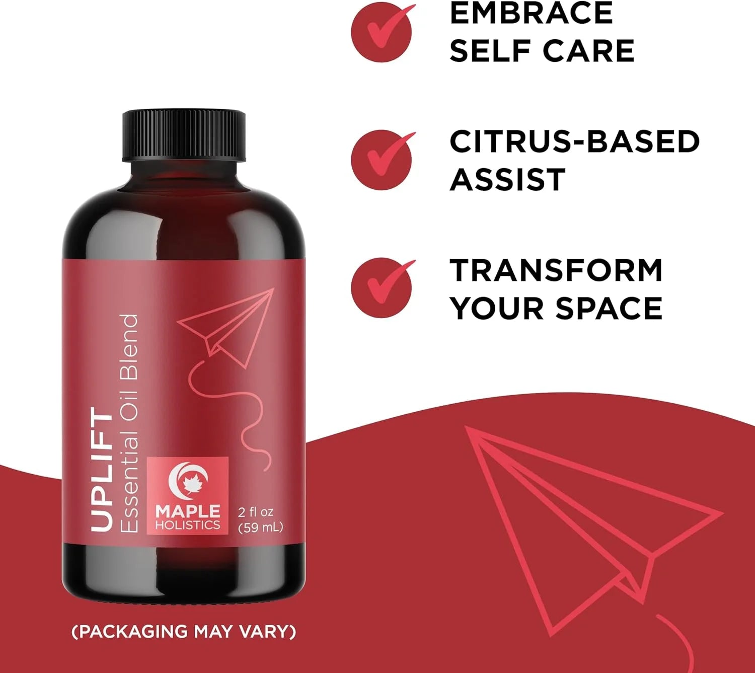 Uplift Aromatherapy Essential Oil Blend - Happy Essential Oil Blend of Calming Essential Oils for Diffusers for Home and Travel with Citrus Essential Oils and Pure Aromatherapy Oils for Diffusers 2Oz