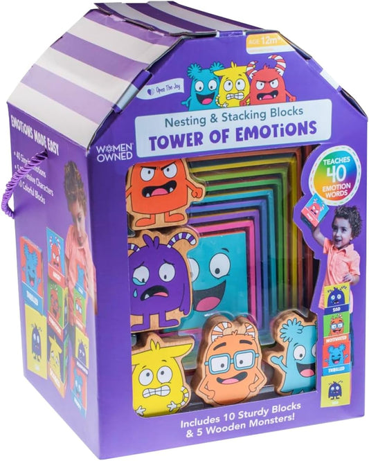 Tower of Emotions: Kids Emotional Intelligence Building Game, Mindfulness Activities, and Stress Relief Techniques for Ages 4 and Up