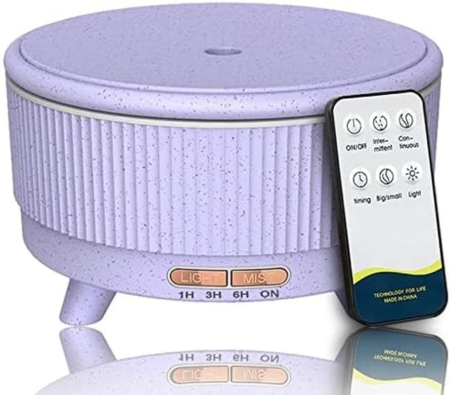 Diffusers for Essential Oils Large Room, 500Ml Aromatherapy Diffuser Cool Mist Humidifier with Remote Control,7 Colors Lights & 4 Mist Mode Waterless Auto off for Women Office Home