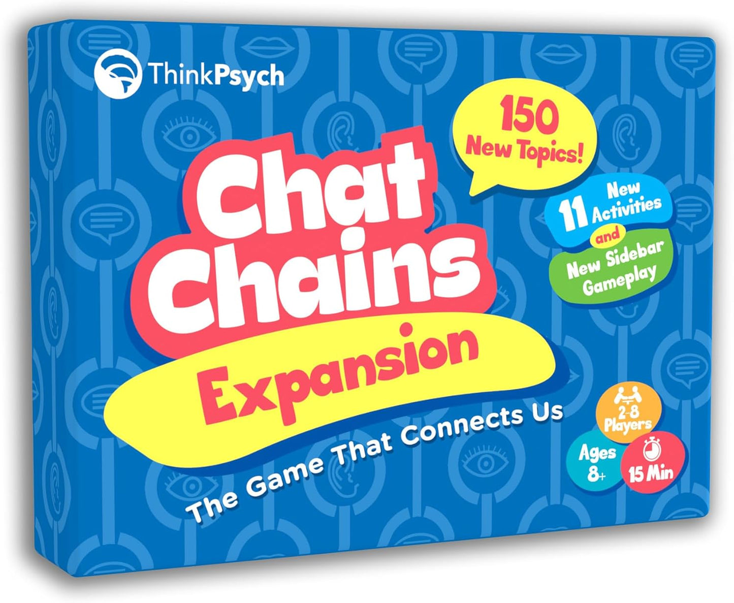 Chat Chains - the Game That Connects Us | Social Skills Games | Therapy Games for Teens and Kids | Ages 8-99 | Therapy Conversation Cards | 15 Mins Playtime