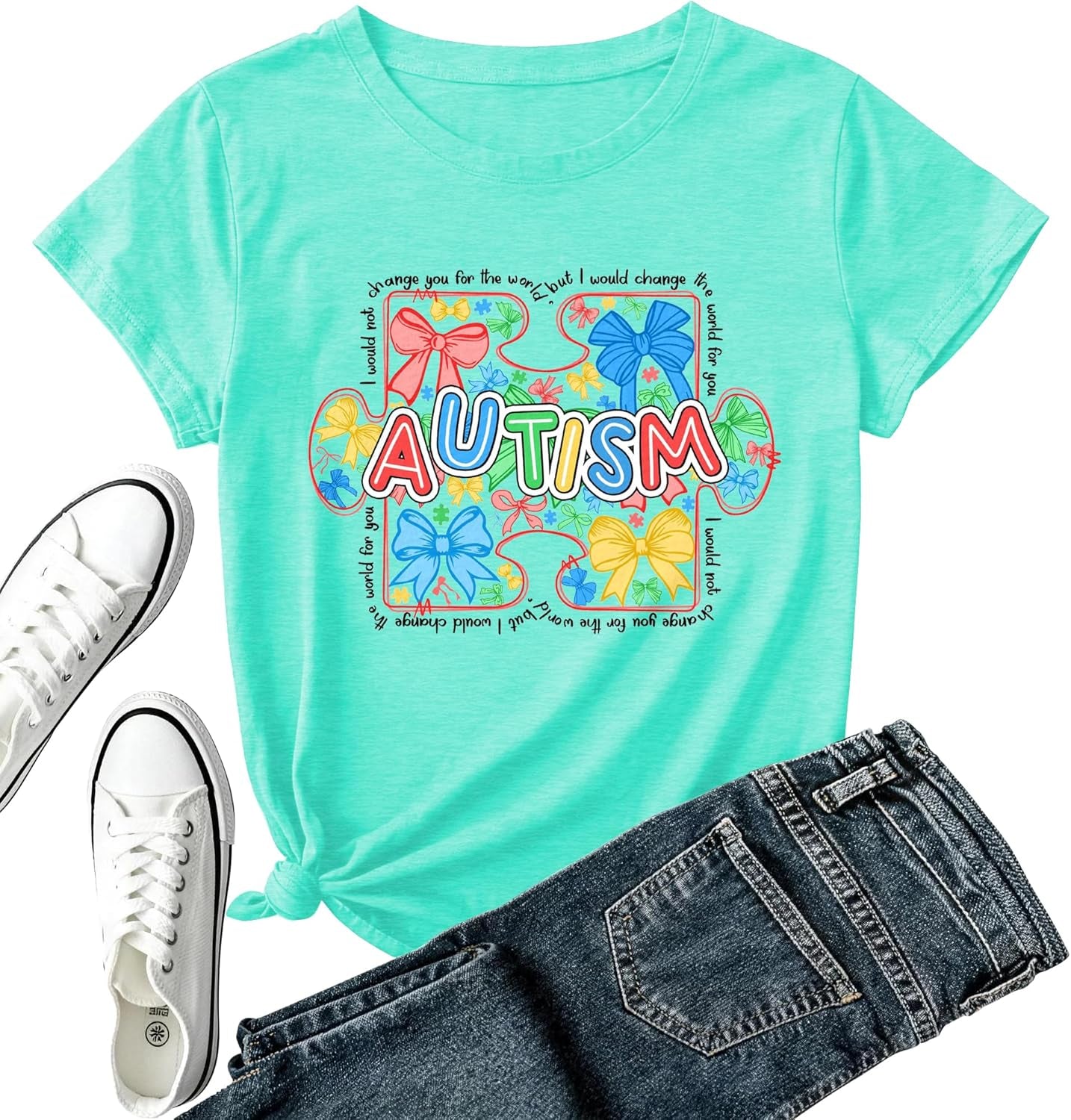 Mental Health Awareness Shirt Women-Brain Flower Tshirt Women Neuro Diversity Tee Tops Motivational Short Sleeve