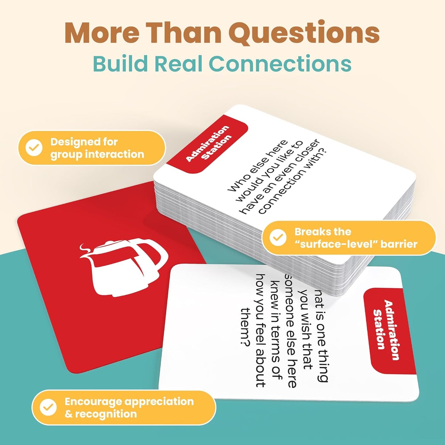 136 Deep Conversation Cards for Intimacy & Soulful Connection | Vulnerability Game for Couples, Families, Best Friends, & Deep Thinkers | Gift for Date Night, Birthdays or Holidays