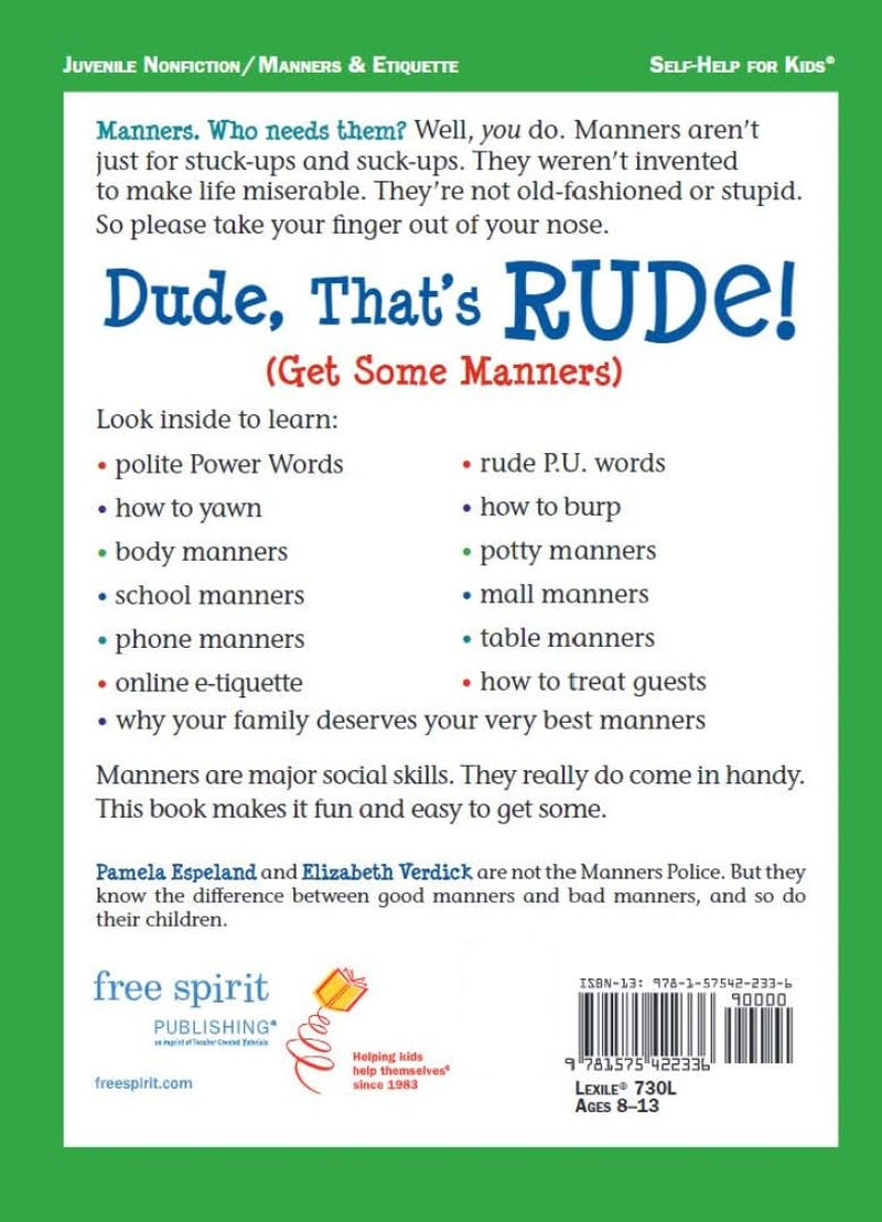 Dude, That'S Rude!: (Get Some Manners) (Laugh & Learn®)