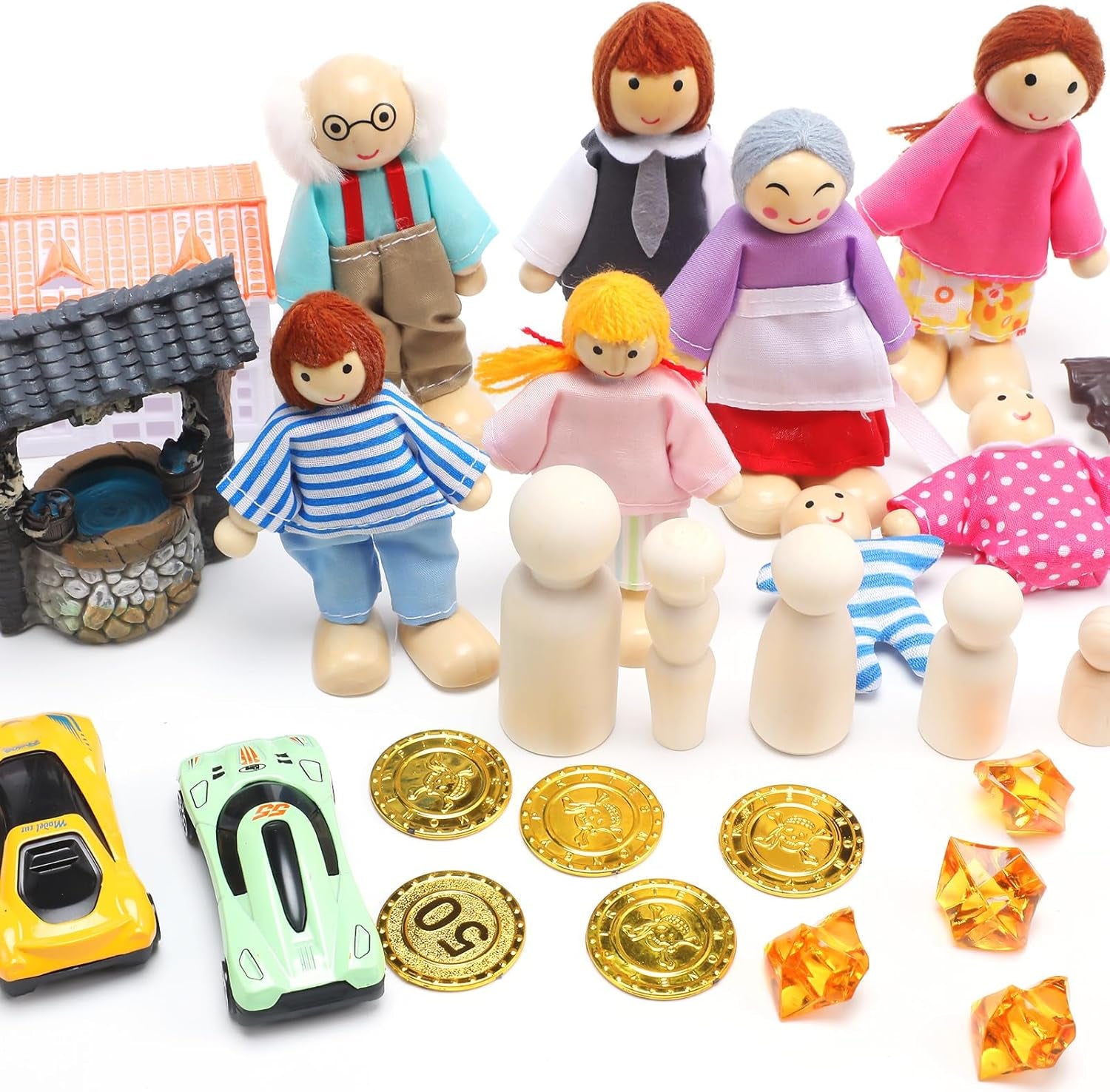Sand Tray Starter Kit Sandtray Play Basic Portable Therapy Kit Includes 123 Miniatures Religion Nature Fantasy and Many Other Themes Suitable for Psychological Therapy and Sandbox Games