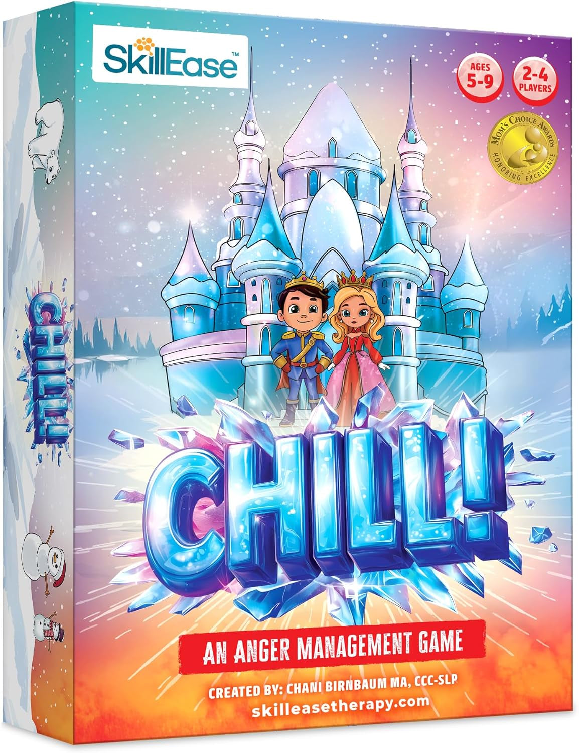 CHILL Anger Management for Kids, Ages 5-9, Therapy Games, Social Emotional Learning, Fun Social Skills Board Game for Therapists & Families