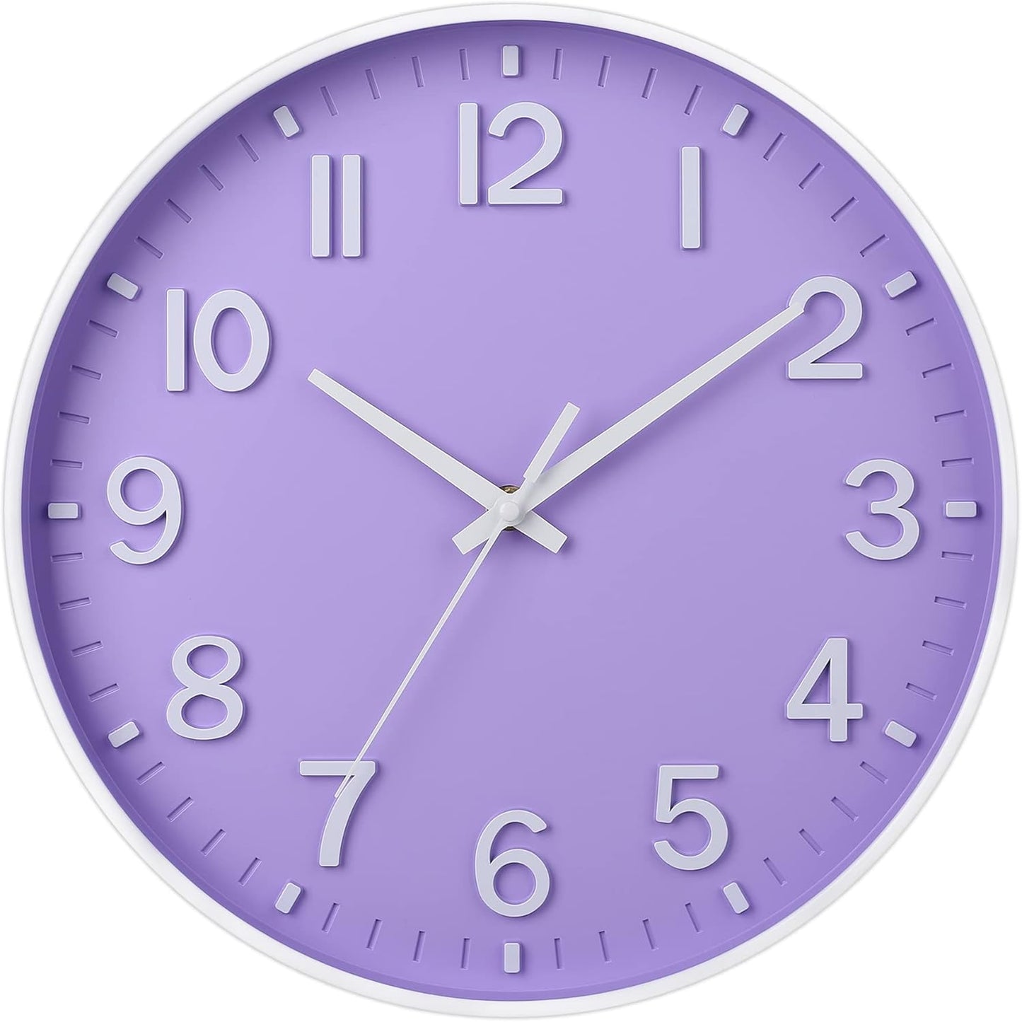 Wall Clocks for Living Room Bedroom Office Classroom Decor Small Silent Non Ticking Kitchen Wall Clock Battery Operated