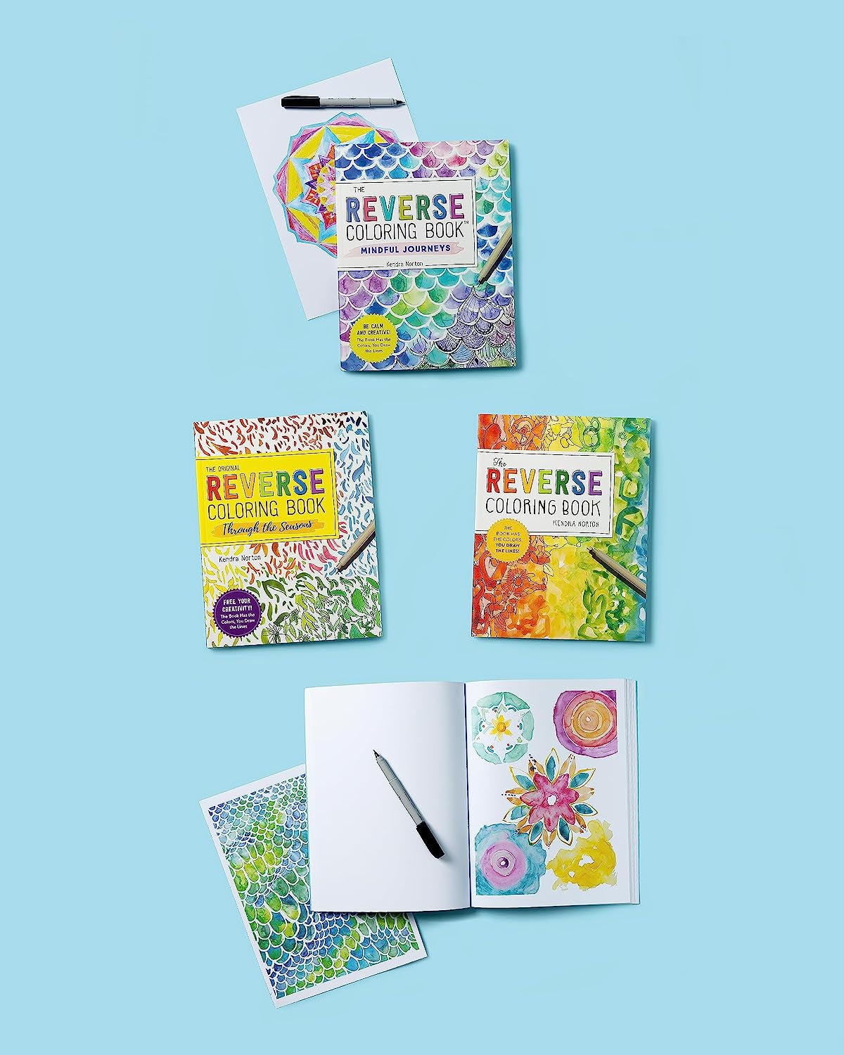 The Reverse Coloring Book™: through the Seasons: the Book Has the Colors, You Make the Lines