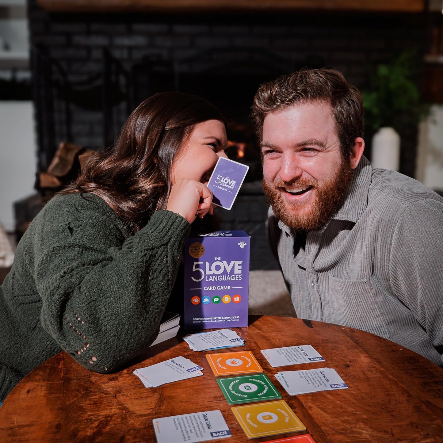 The 5 Love Languages® Card Game, Discover More about Yourself & Your Partner, 300 Prompt Cards to Spark Deep, Meaningful Conversations, Create New Date Ideas and Fun Quiz Questions for 2 Players, 16+