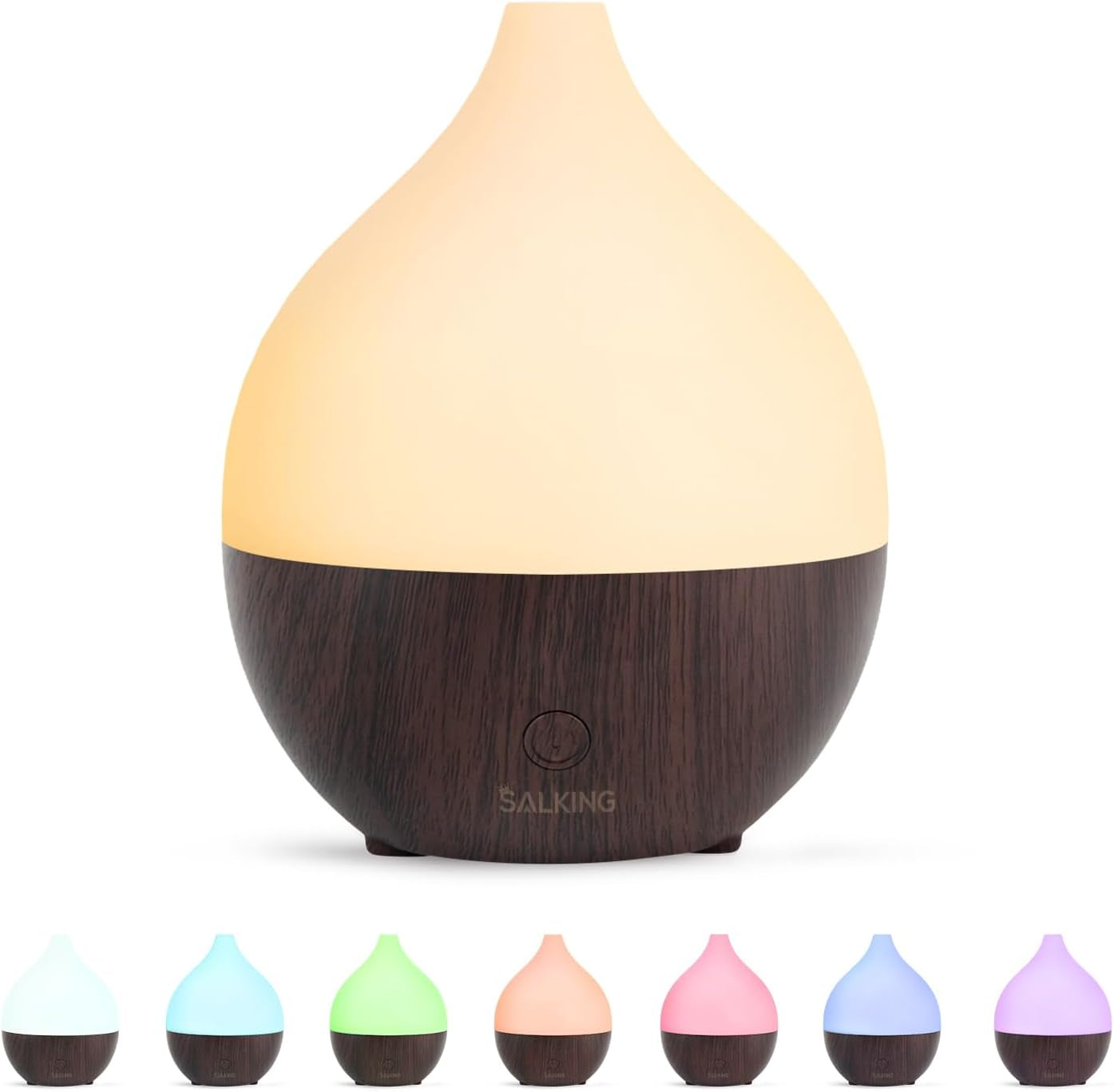 Essential Oil Diffuser, 100Ml Small Aromatherapy Diffuser with Auto Shut-Off Function, Ultrasonic Diffusers for Essential Oils, Cool Mist Humidifier with Warm White Lights, for Office Home
