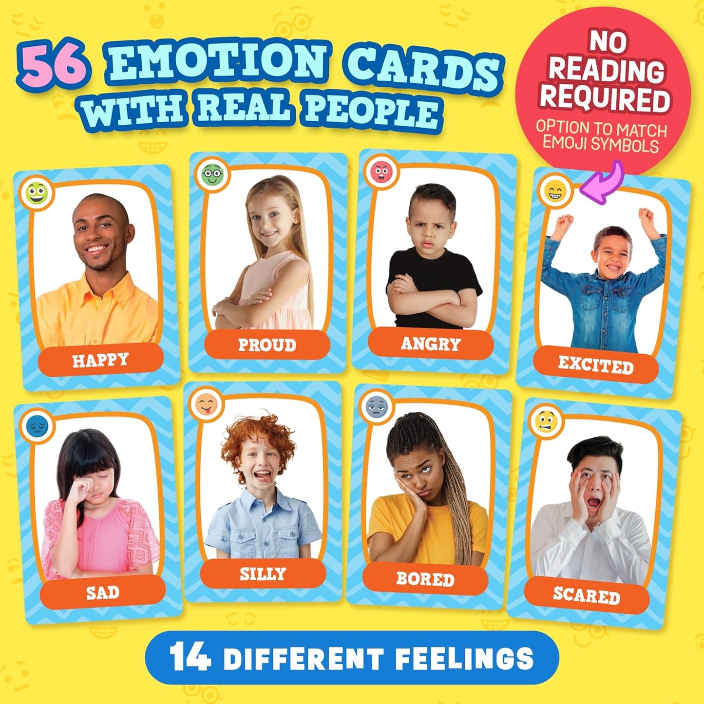 Go Fish – Faces & Feelings Card Game Social Emotional Learning Game for Kids Ages 6+ | Teaches Emotions through Play | 2-6 Players | Home, Therapy & Classroom Use