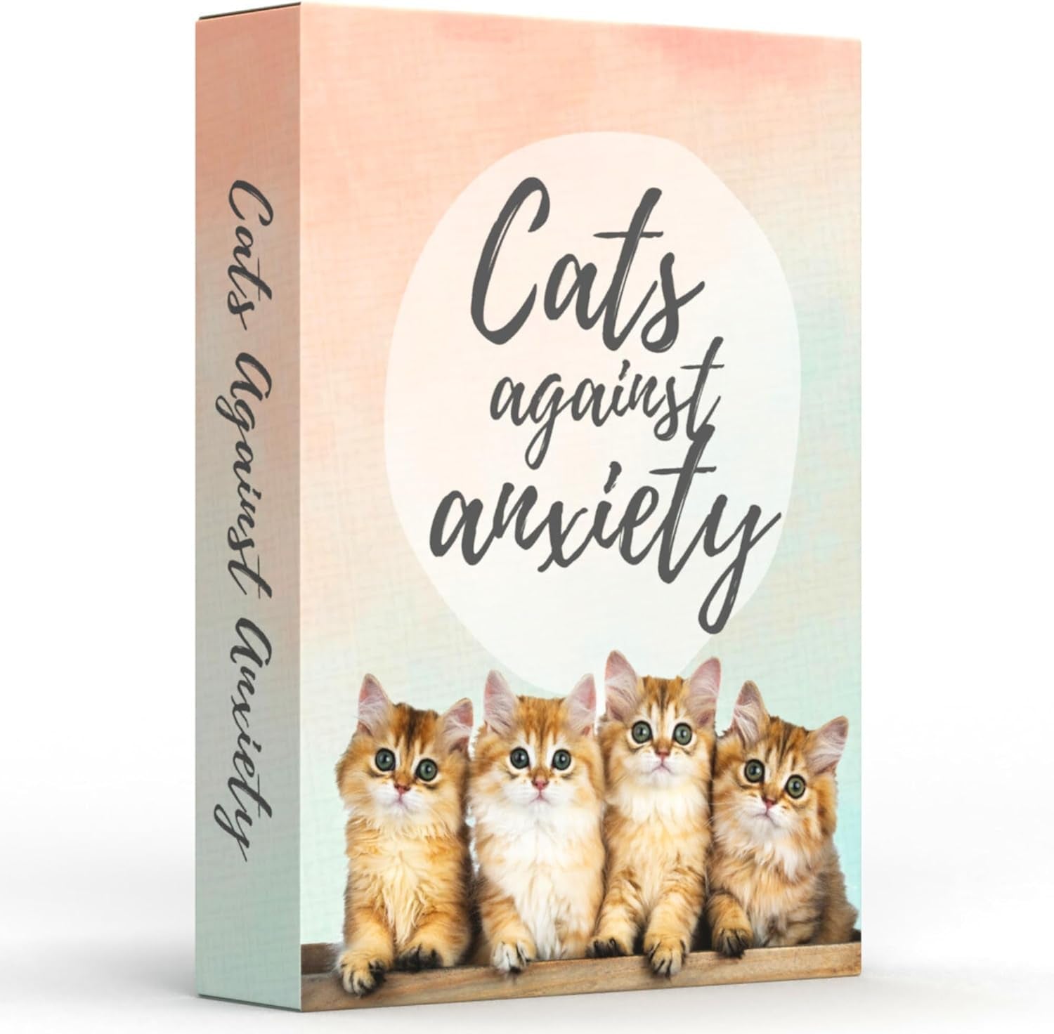 Cats against Anxiety Cards - 50 Cards by  for Self Esteem and Stress, Affirmations for Anxiety Emotions Cat Gifts for Women Men (Cats against Anxiety)