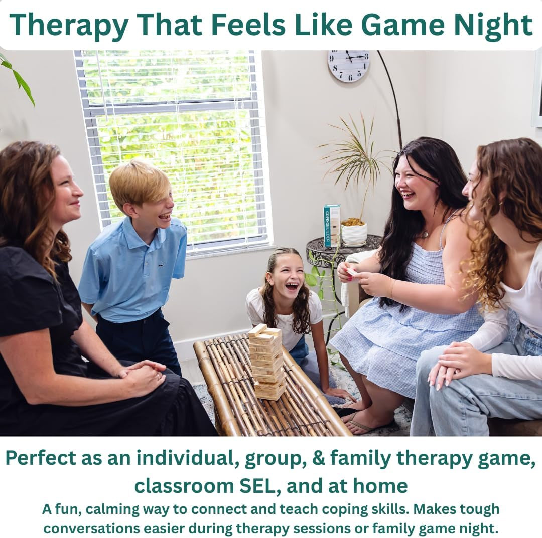 Coping Builder - Coping Skills Games for Kids & Teens, SEL Tool for Elementary Students, Counseling & Therapy Game for Children & Adolescents, Self-Regulation Tool, Anger & Anxiety Activity