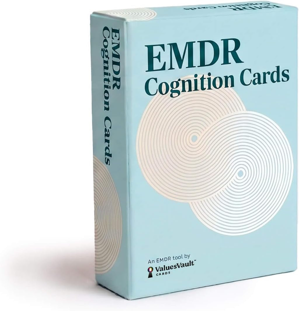 EMDR Cognition Cards | 55 Negative & Positive Cognition Cards | Clinical Resource for EMDR Therapists for Case Conceptualization, Target Selection & Reprocessing |