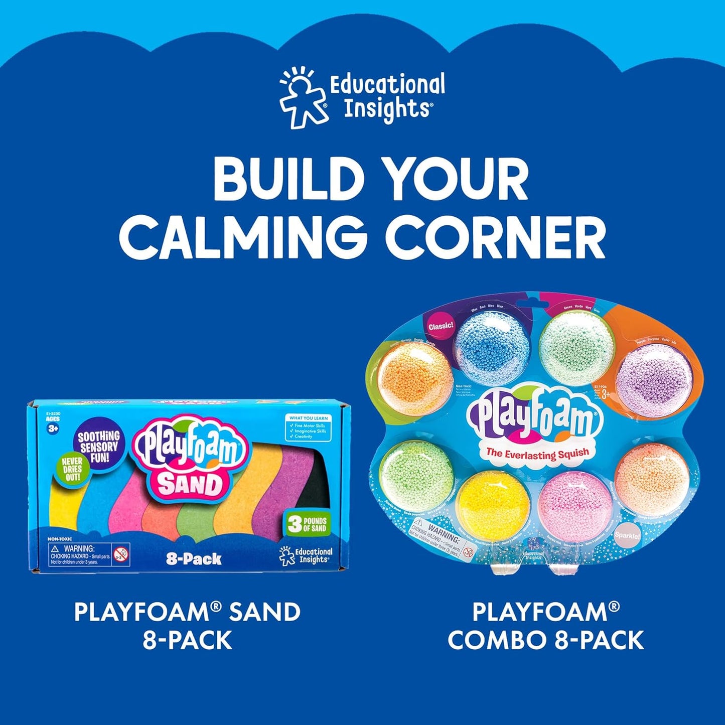 Playfoam Sand Sensory Spheres - Relaxing Zen Garden Kits for Calm down Corner or Desk, Anxiety Tools and Meditation Sets for Kids & Adults, Stress Relief Toys, Ages 5+