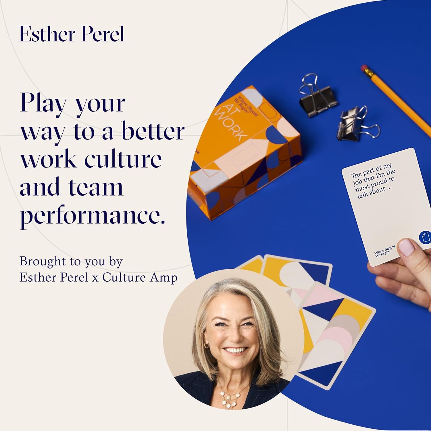 Where Should We Begin? at Work – Conversation Cards for Teams Culture Amp – Office Games & Team Building Games for Work – 100 Talking Point Cards to Build Trust & Connection