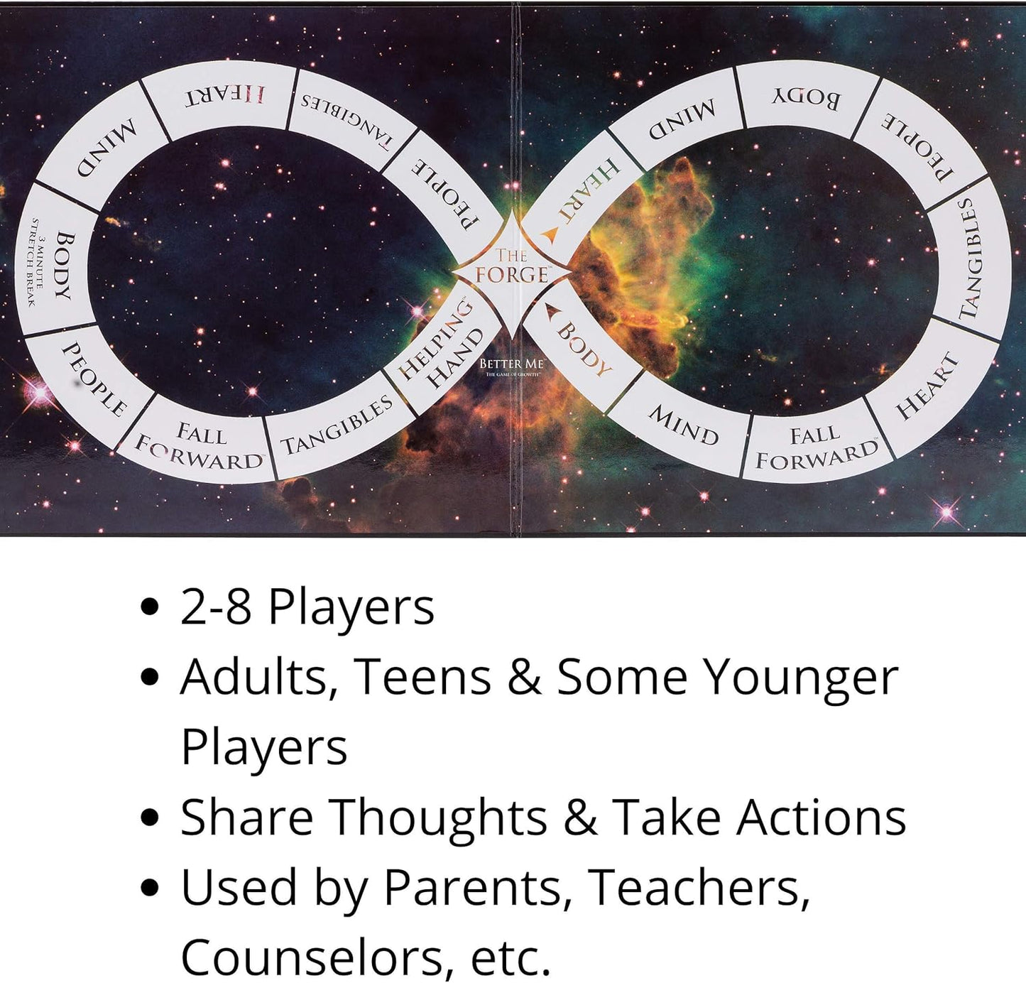 Self-Improvement Board Game - Fun & Connection for Couples, Friends, and Family Game Night, Relationship Date Night Ideas, Counseling and Group Therapy, Goal Setting & Accountability