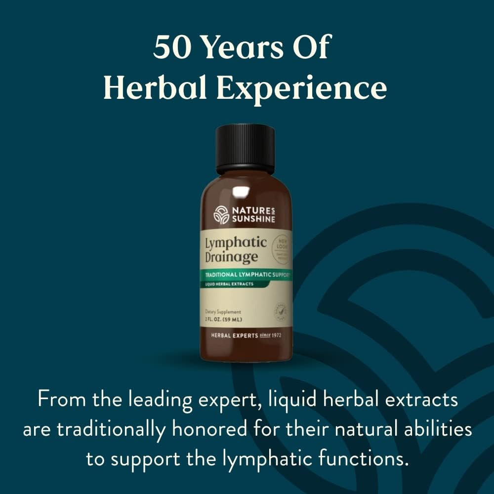 Lymphatic Drainage, 2 Fl. Oz | Lymphatic Drainage Supplement Promotes the Efficient Drainage of the Lymphatic System to Promote Overall Health