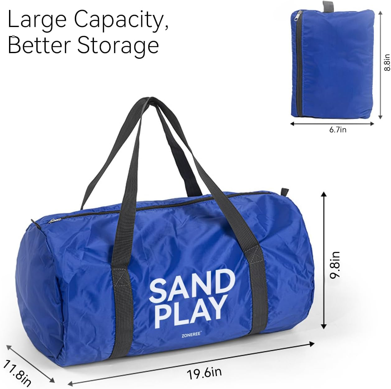 Sand Tray Therapy Portable Starter Kit: Foldable Professional Therapy Sandbox with 205 Sandtray Miniatures (Including Record Form)