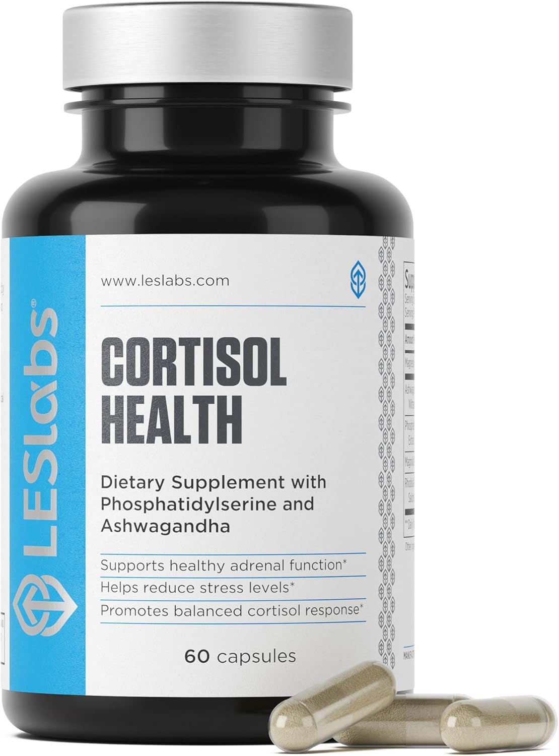 Cortisol Health – Stress Relief, Balanced Cortisol Response, Relaxation & Deep Sleep – Phosphatidylserine, Magnesium, Magnolia Bark, Rhodiola Rosea & Ashwagandha – Non-Gmo – 60 Capsules