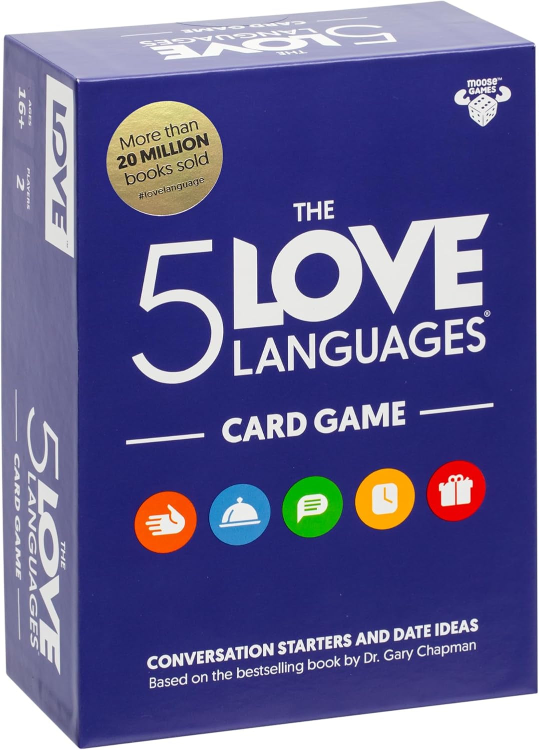 The 5 Love Languages® Card Game, Discover More about Yourself & Your Partner, 300 Prompt Cards to Spark Deep, Meaningful Conversations, Create New Date Ideas and Fun Quiz Questions for 2 Players, 16+