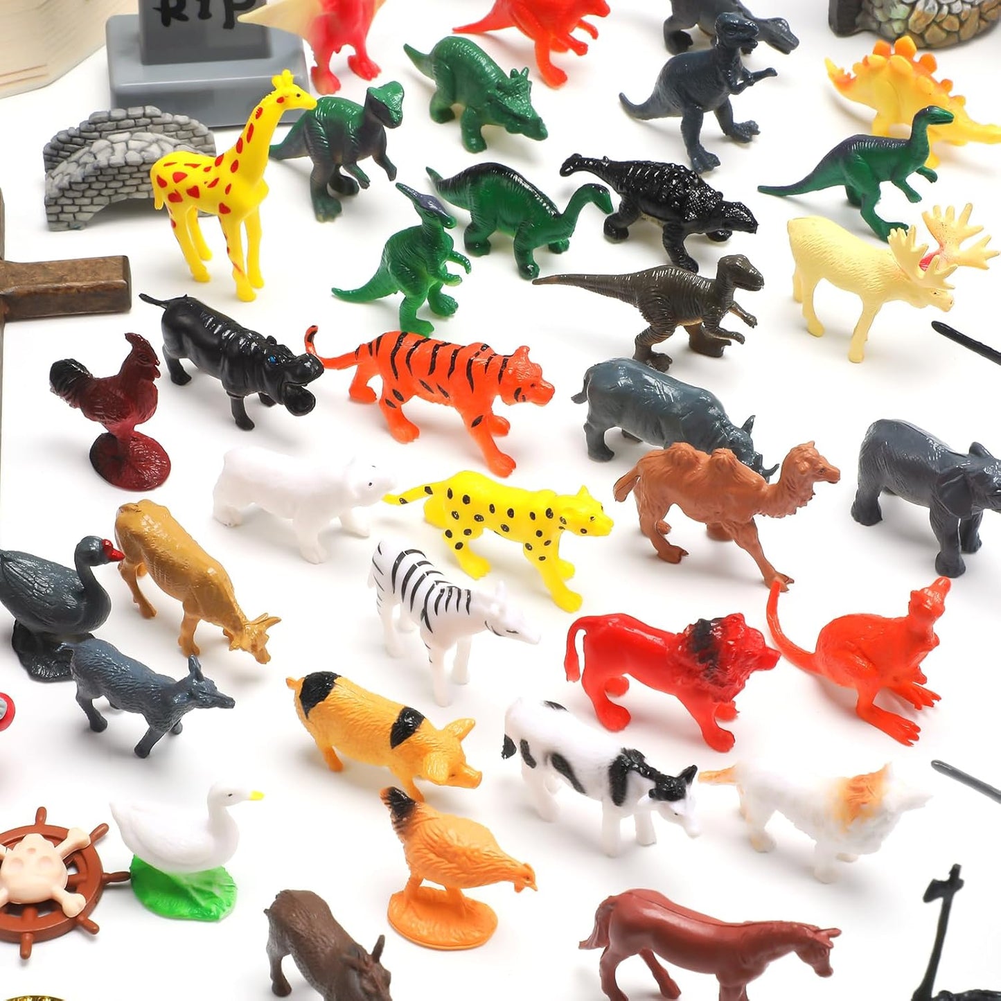 Sand Tray Starter Kit Sandtray Play Basic Portable Therapy Kit Includes 123 Miniatures Religion Nature Fantasy and Many Other Themes Suitable for Psychological Therapy and Sandbox Games
