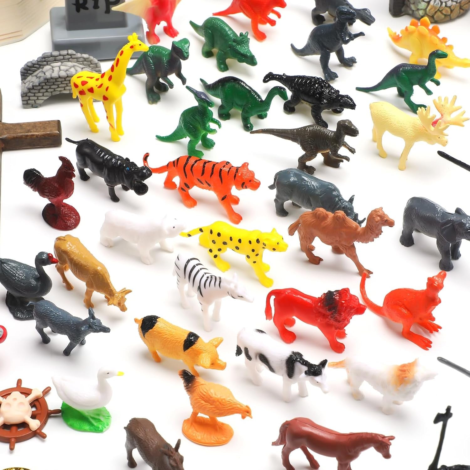 Sand Tray Starter Kit Sandtray Play Basic Portable Therapy Kit Includes 123 Miniatures Religion Nature Fantasy and Many Other Themes Suitable for Psychological Therapy and Sandbox Games