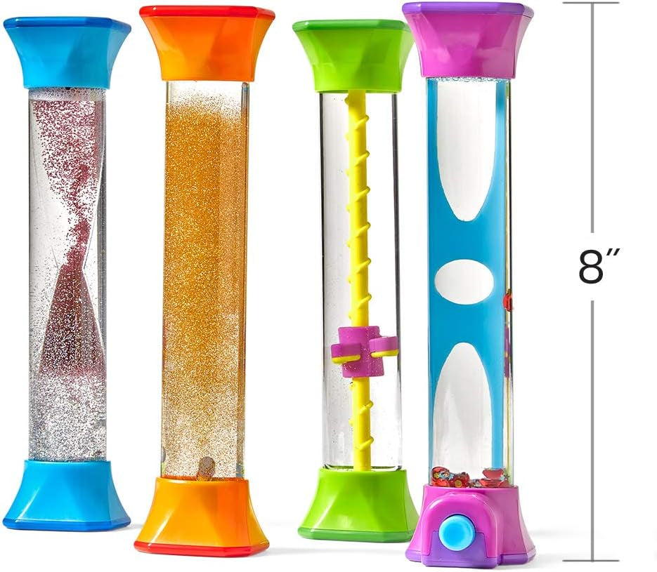 Sensory Fidget Tubes, Sensory Toys, Travel Toys, Quiet Fidgets for Classroom, Calm down Corner Supplies, Anxiety Relief Items for Kids, Toddler Stocking Stuffers, for Kids
