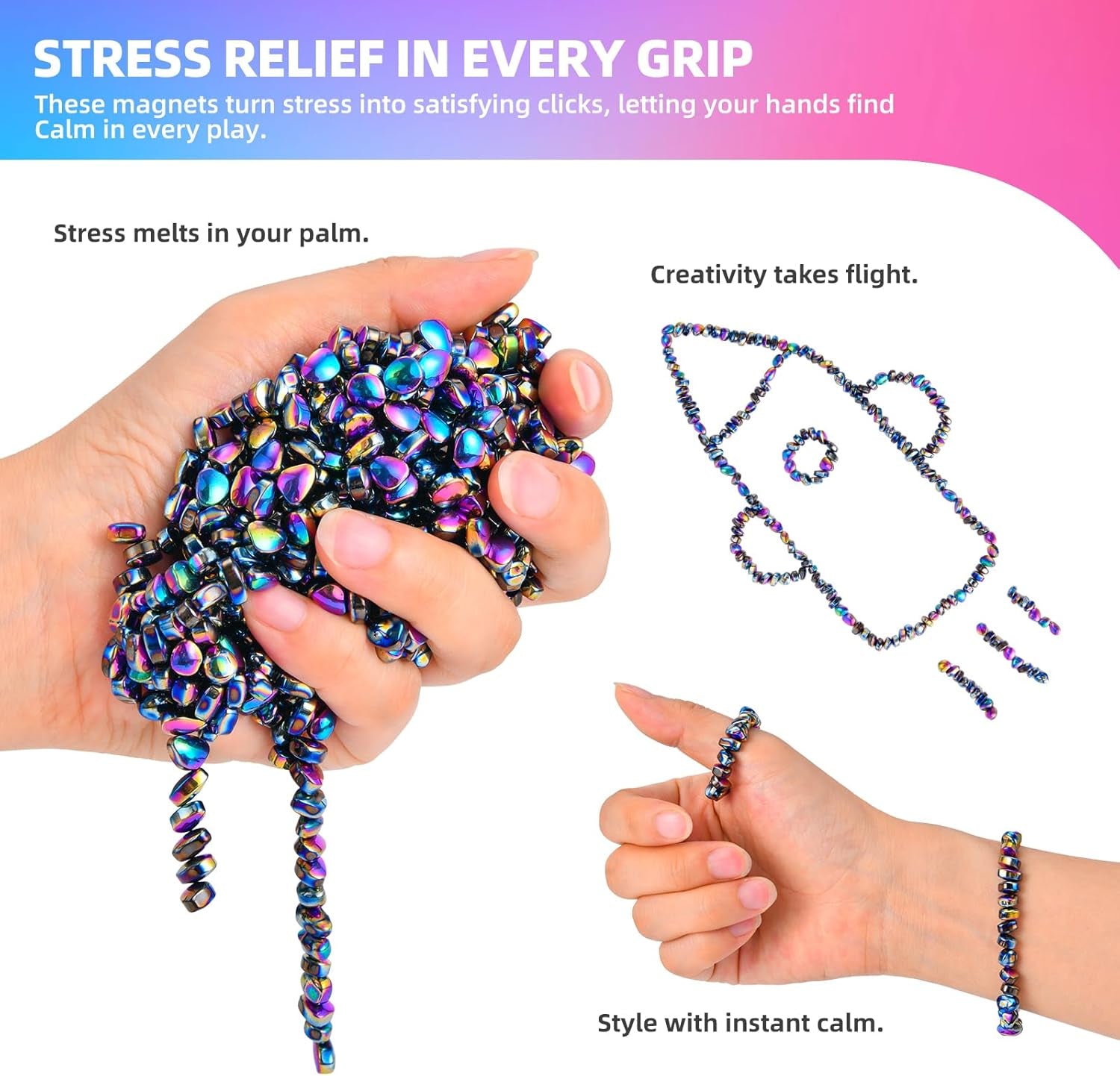 550Pcs Fidget Toys for Adults, Stress Relief Sensory Toys for Autism ADHD Anxiety,Desk Fidgets Toys,Fidgets Toys Adults Gifts