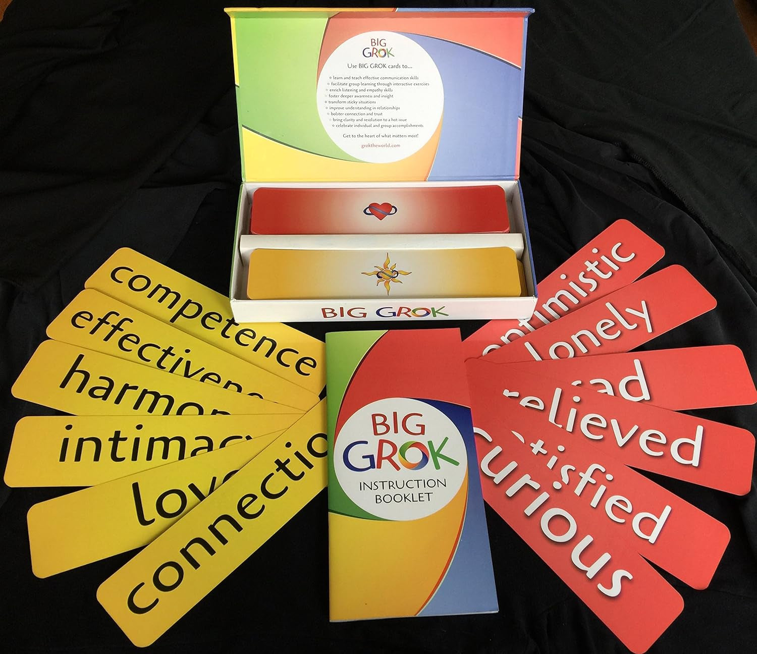 Big Conversation Cards for Large Groups – 150 Feelings & Needs Cards + 25 Therapy & Icebreaker Games – Nonviolent Communication (NVC) Tool for Educators, Facilitators & Therapists