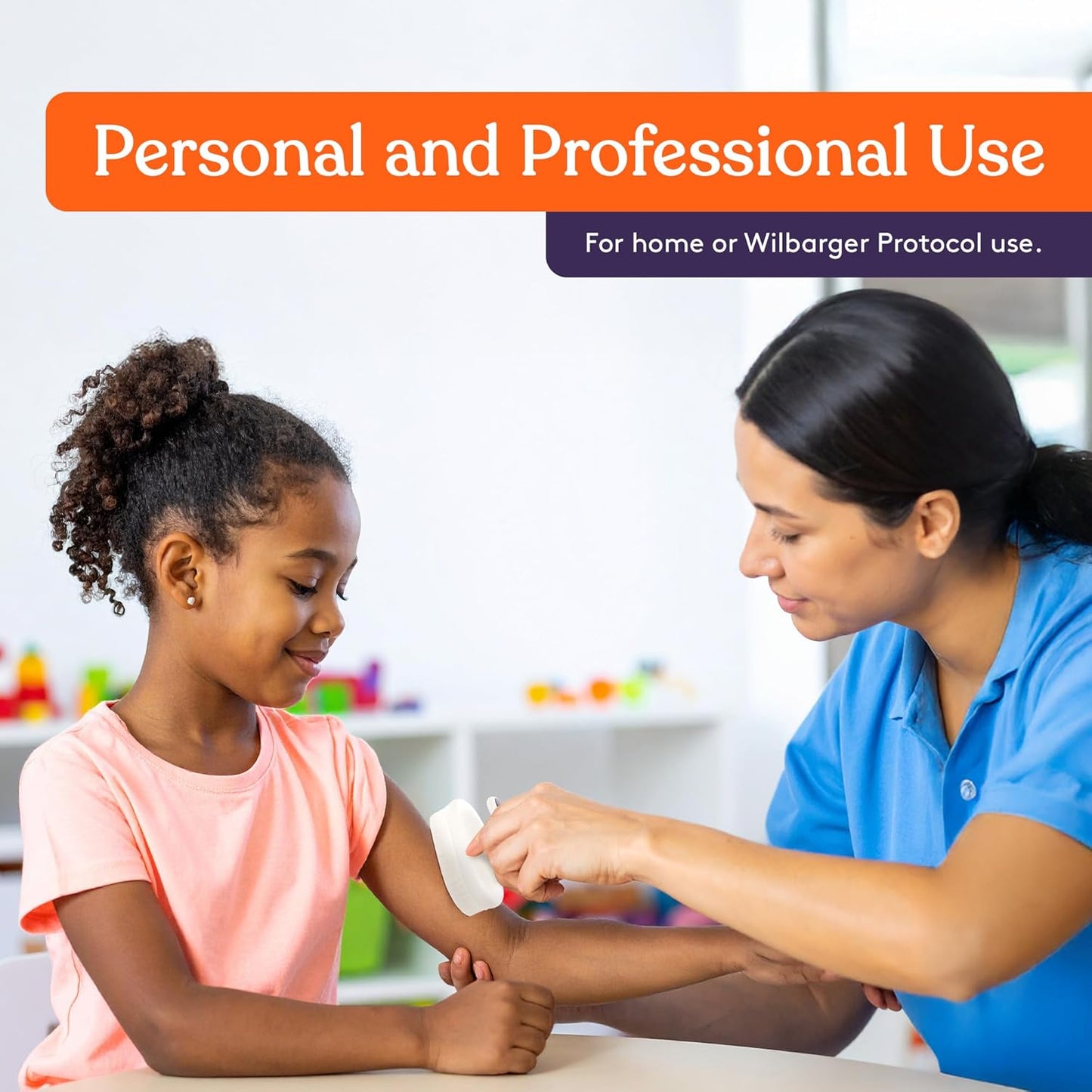 Sensory Brush Therapressure Therapy Brush for Occupational and Sensory Brushing, Stimulating, Calming Tools for Kids and Adults, Soft Flexible Bristles, Latex Free (3 Pack)
