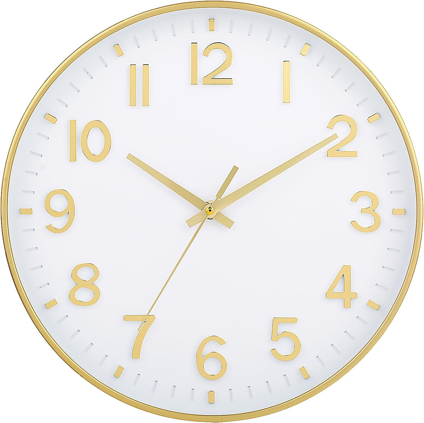 Wall Clocks for Living Room Bedroom Office Classroom Decor Small Silent Non Ticking Kitchen Wall Clock Battery Operated