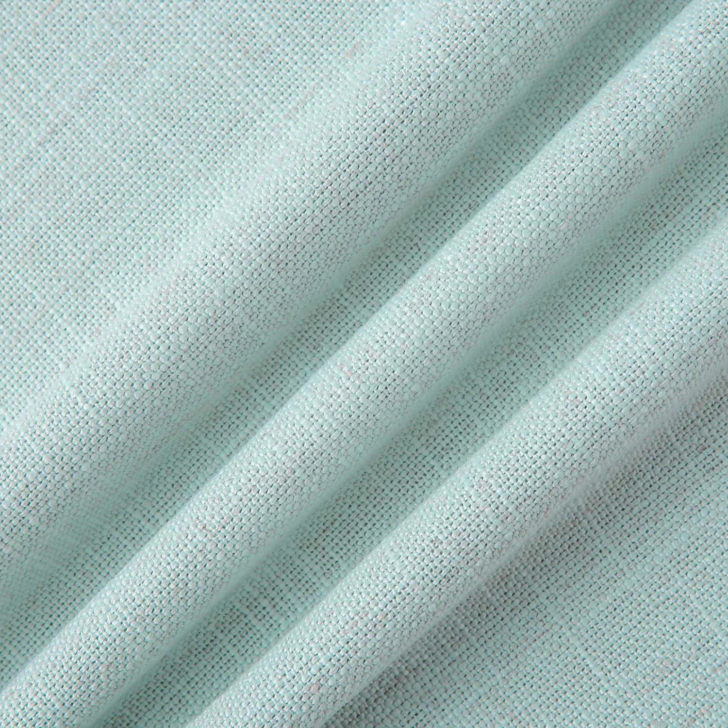 Linen Trimmed Farmhouse Series Decorative Throw Pillow, 18" X 18", Light Blue, 1 Pack