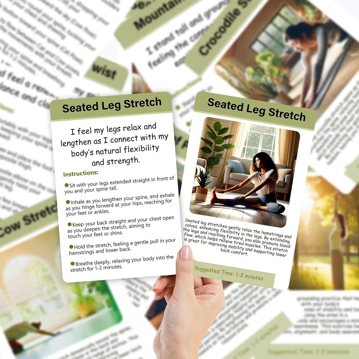 Somatic Therapy Exercise Cards - 40 Mindfulness Cards with Simple Practices, Coping Skills for Nervous System Regulation to Relieve Stress, Trauma Release and Reconnect with Your Body - 3.9”X5.9”