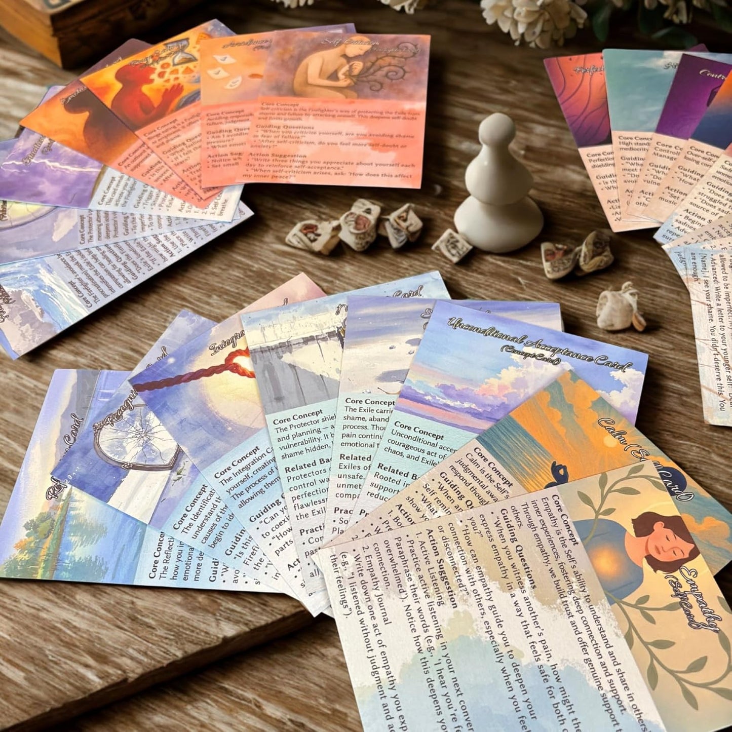 IFS Therapy Cards for Internal Family Systems – Essential Therapist Tools for Coping Skills, Anxiety, Depression, PTSD & Trauma Healing – Powerful Psychotherapy Cards for Effective Counseling