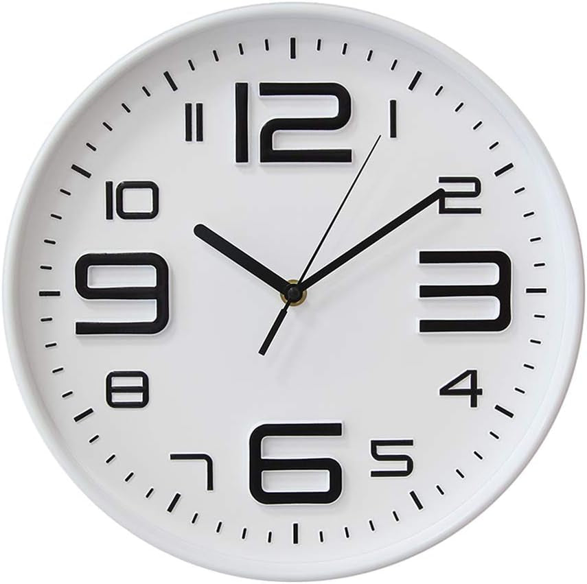Wall Clocks for Living Room Bedroom Office Classroom Decor Small Silent Non Ticking Kitchen Wall Clock Battery Operated