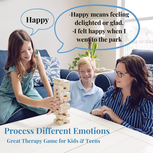 Feelings Builder - Therapy Games for Kids & Teens, Therapist Office Must Haves, Anger Management Toys, CBT Game for Kids, Teens, and Adults, Therapy Tools, Mental Health Games, ADHD Tools