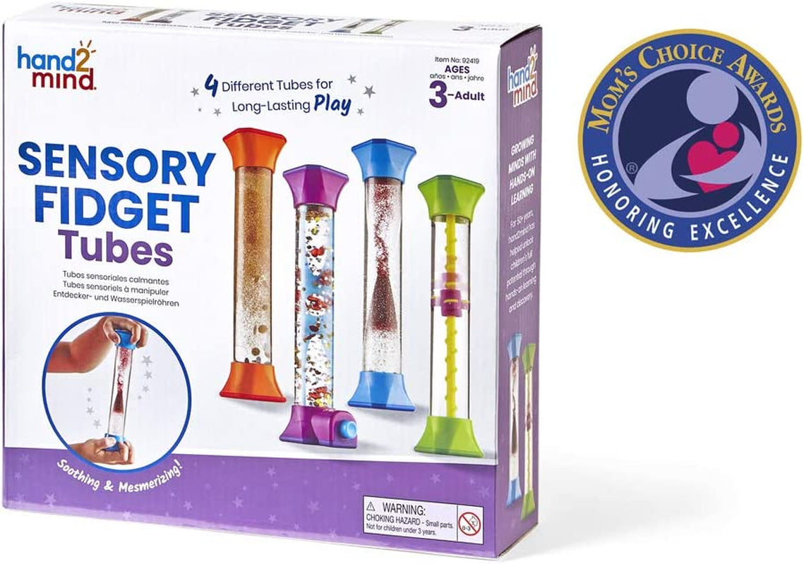 Sensory Fidget Tubes, Sensory Toys, Travel Toys, Quiet Fidgets for Classroom, Calm down Corner Supplies, Anxiety Relief Items for Kids, Toddler Stocking Stuffers, for Kids