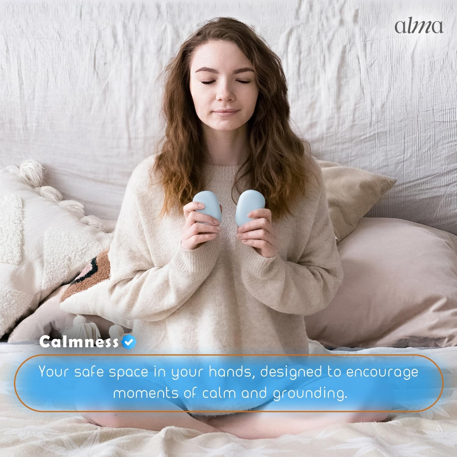 EMDR Tappers by Alma – Bilateral Stimulation Devices & EMDR Equipment | for Therapists & Self-Emdr at Home · IPX7 Waterproof · Soft Silicone · EMDR Ebook + Protocol · up to 3H Battery · Wireless