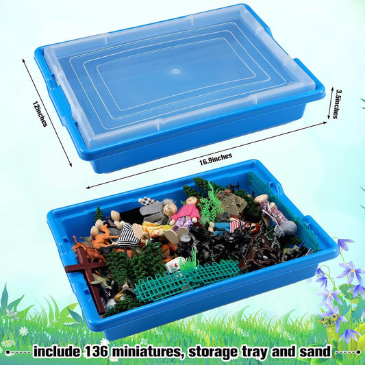 Sand Tray Basic Portable Starter Kit Sandtray Portable Starter Kit Includes Tray, Sand, and 136 Miniatures
