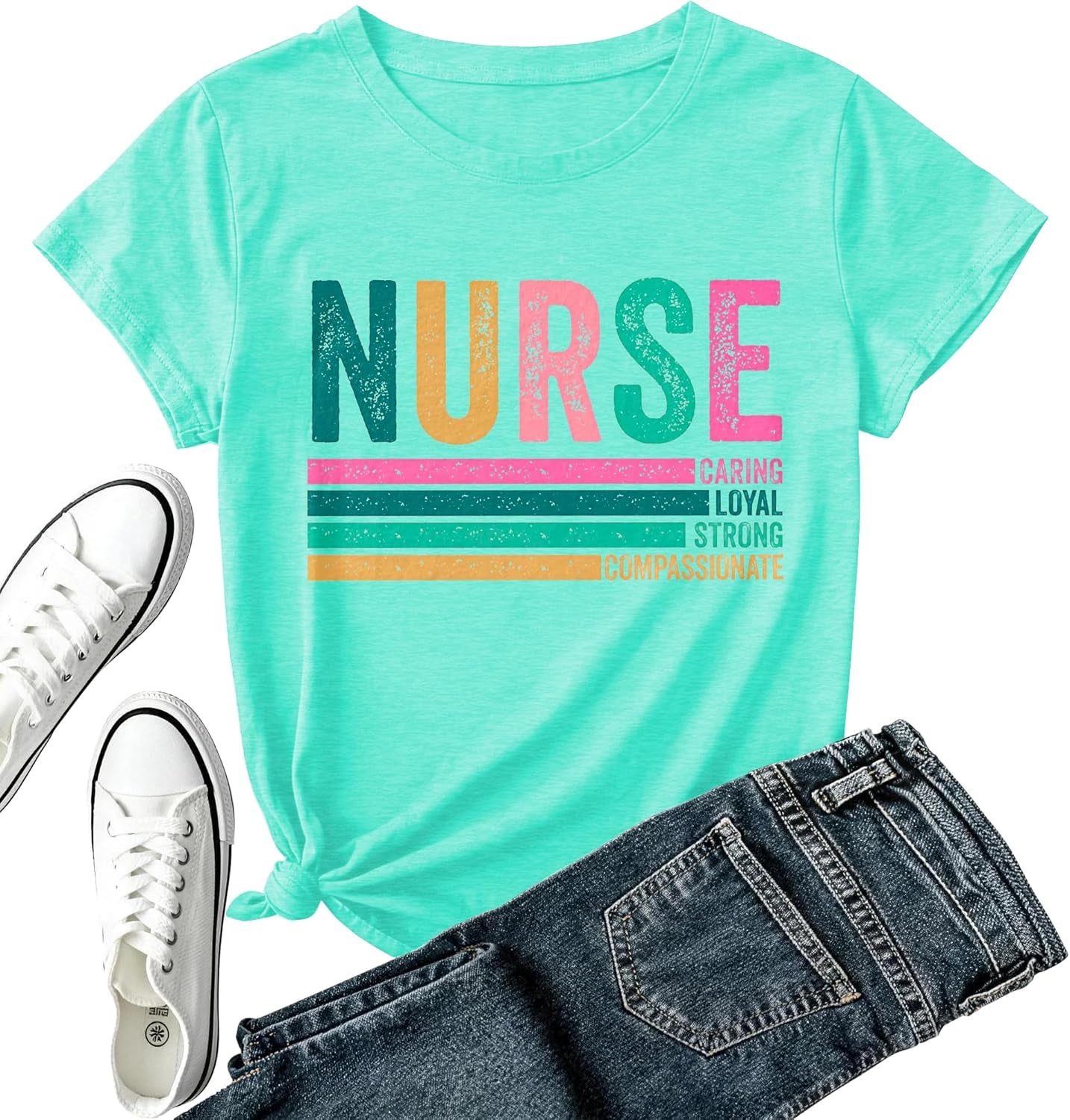 Mental Health Awareness Shirt Women-Brain Flower Tshirt Women Neuro Diversity Tee Tops Motivational Short Sleeve