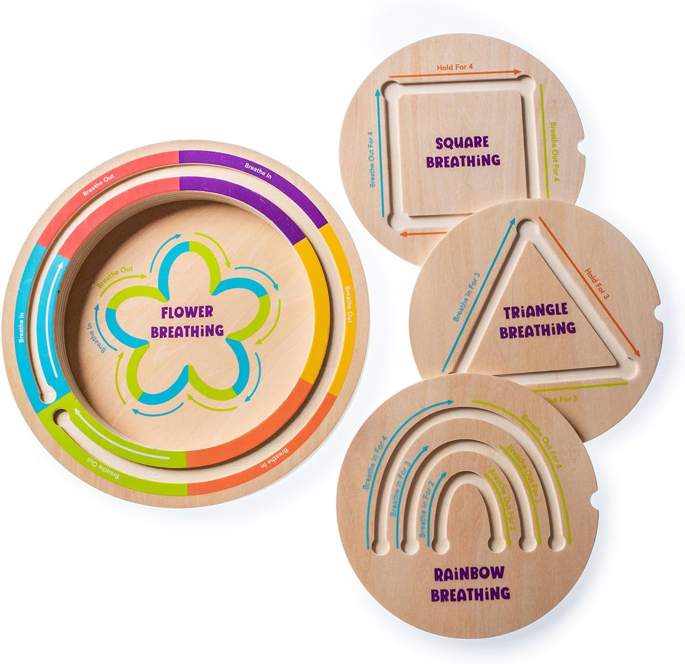 - Calming Breathing Boards for Kids and Adults, Mindfulness and Relaxation Tools - Ages 4 and Up