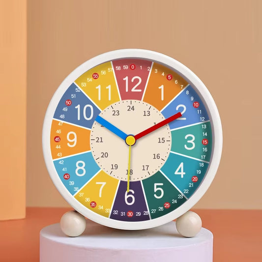 Early Learning Desktop Alarm Clock Children Wake up Alarm Clock Living Room Bedroom Silent Desktop Clock Desktop Clock