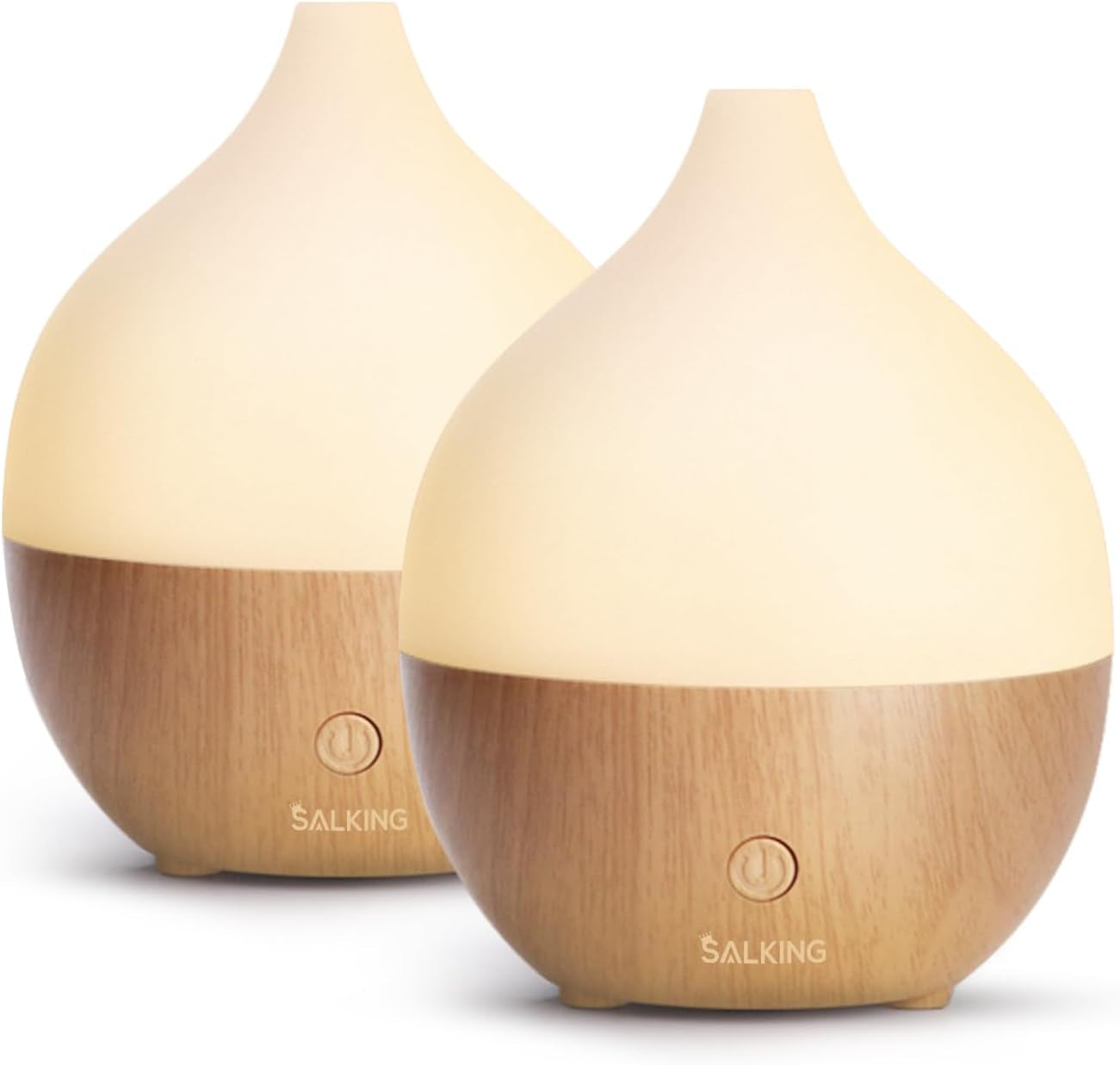 Essential Oil Diffuser, 100Ml Small Aromatherapy Diffuser with Auto Shut-Off Function, Ultrasonic Diffusers for Essential Oils, Cool Mist Humidifier with Warm White Lights, for Office Home