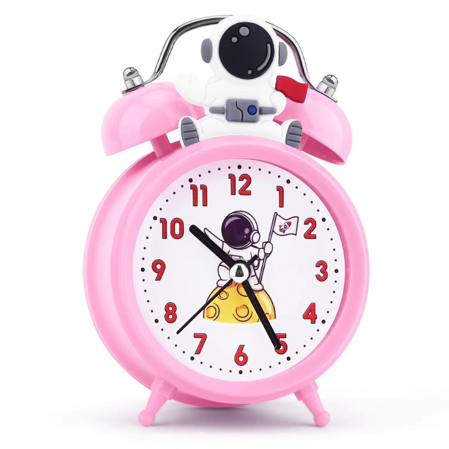 Kids Alarm Clock Cute Dinosaur Unicorn Desk Clock Double Bell Clock with Backlight Alarm Clock for Children Sleep Trainier Gifts