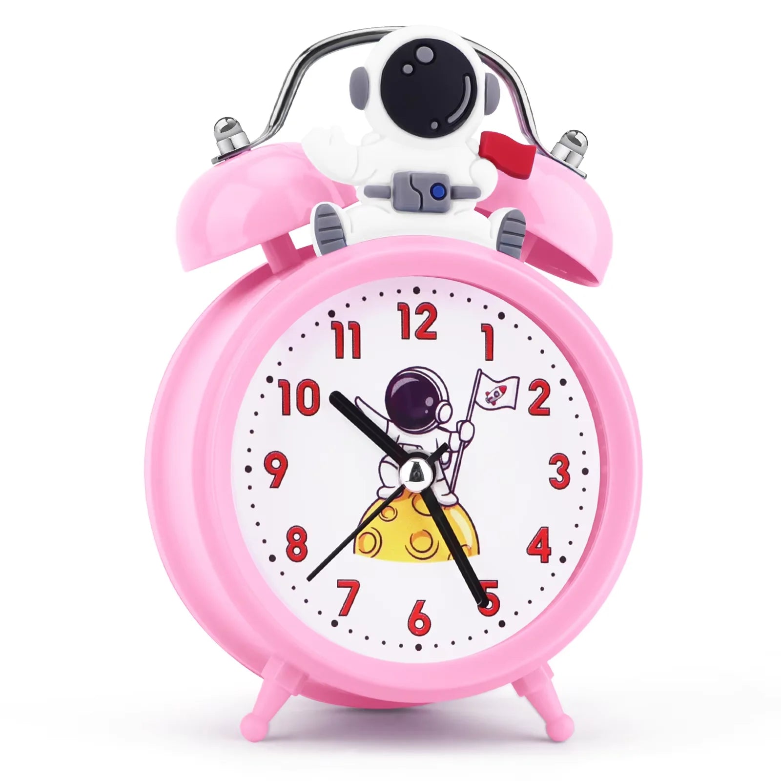 Kids Alarm Clock Cute Dinosaur Unicorn Desk Clock Double Bell Clock with Backlight Alarm Clock for Children Sleep Trainier Gifts