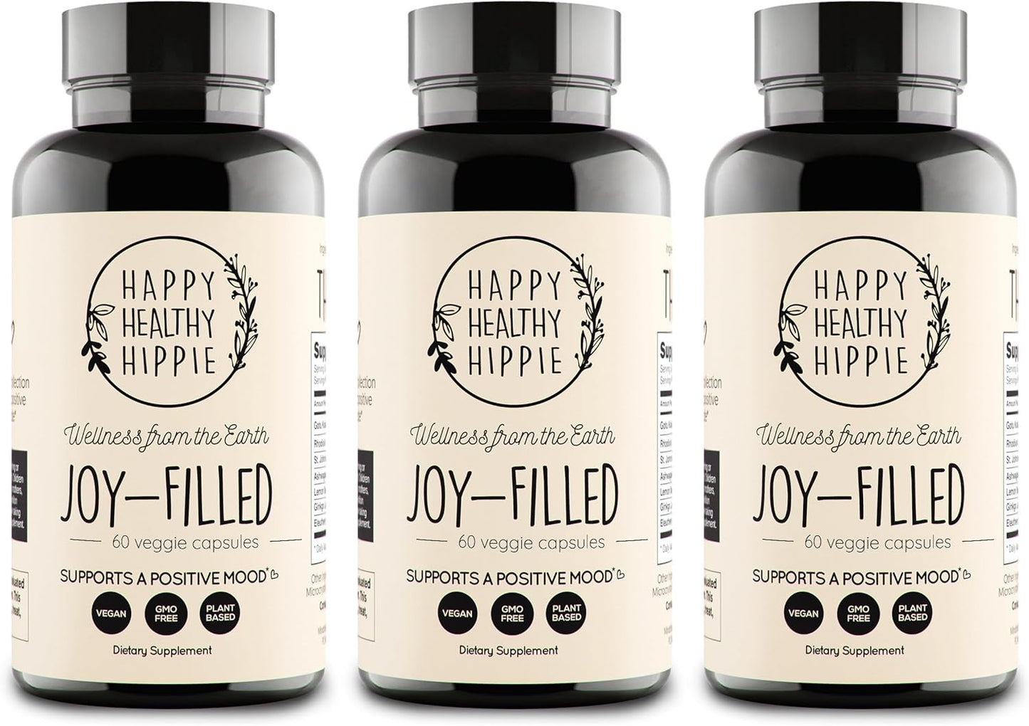 Joy-Filled with Saffron Mood Support Supplement — Daily Mood Support with 30Mg Extract + Ashwagandha, Rhodiola, St. John'S Wort, Lemon Balm | Saffron Supplements for Emotional Support, Vegan, 30 Ct