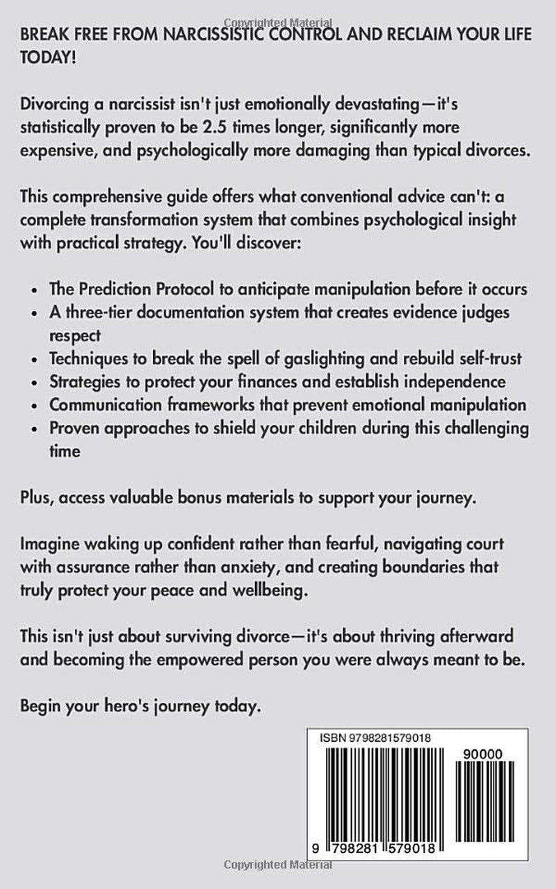 An Empowering Guide to Divorcing a Narcissist: How to Break Free from Narcissistic Control, Set Firm Boundaries, Reclaim Your Truth, and Become the Hero of Your Own Life